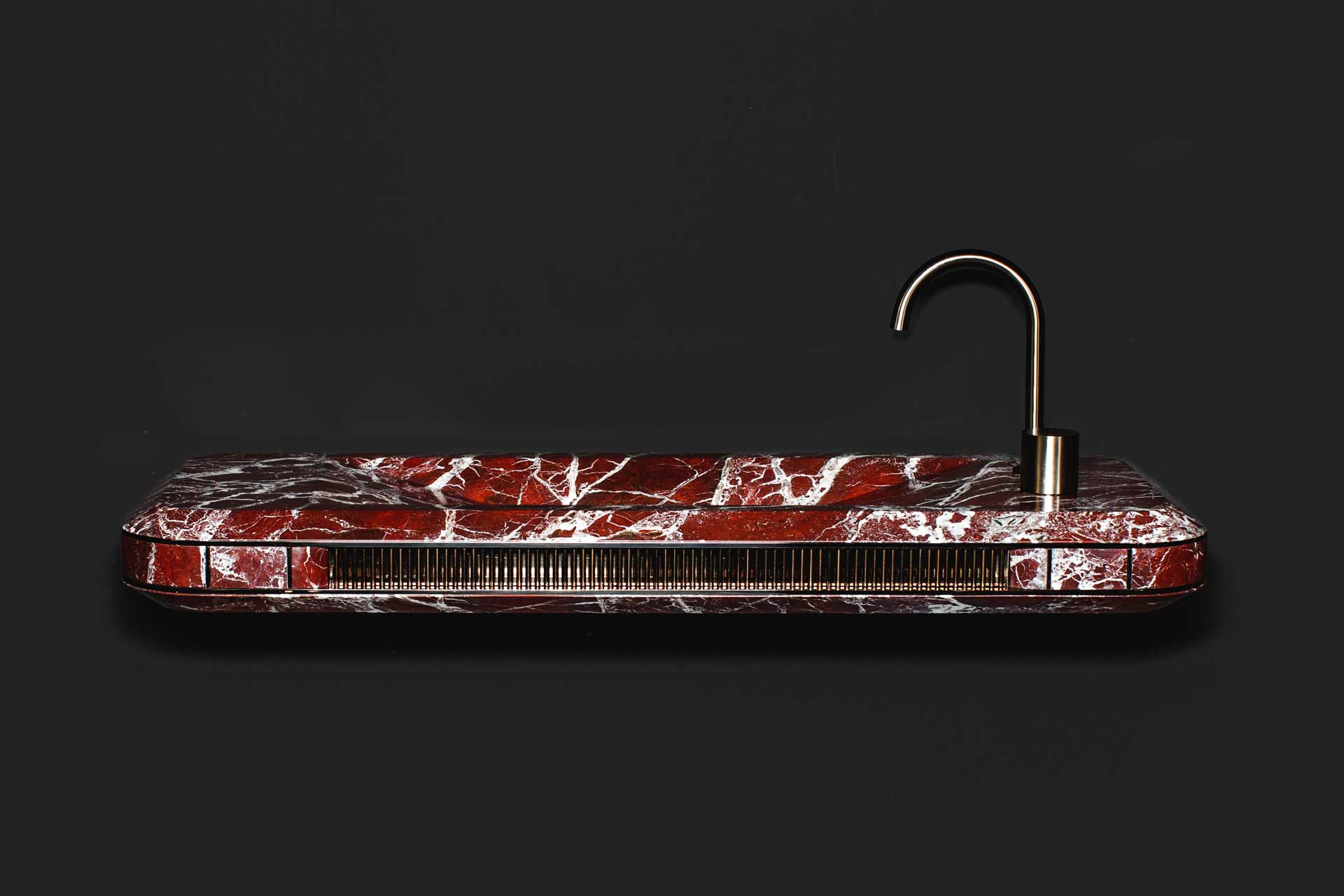 Marylebone Sink - Rosso Levanto marble - Bespoke Furniture